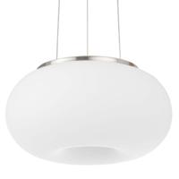 Eglo Design Hanglamp Optica 28cm nikkel met wit 86813