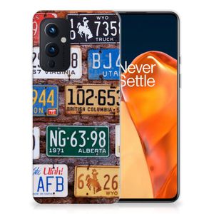 OnePlus 9 Siliconen Hoesje met foto Kentekenplaten