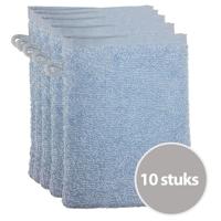 The One Voordeelpakket Washandjes Lichtblauw - 10 stuks