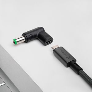 Akyga AK-ND-C18 tussenstuk voor kabels USB-C 6.3 x 3.0 mm Zwart