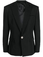 Balmain blazer en laine à simple boutonnage - Noir - thumbnail