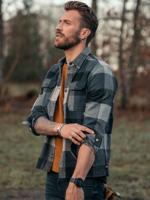 Petrol Industries Heren Twill Overhemd Zwart - M