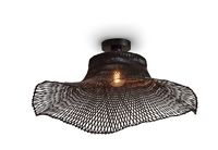 GOOD&MOJO Plafondlamp Ibiza Bamboe, 65cm - Zwart - thumbnail