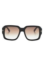 DSQUARED2 EYEWEAR lunettes de soleil carrées à logo - Noir