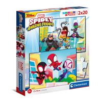 Clementoni Supercolor Puzzel Spidey and His Amazing Friends 2x20 Stukjes