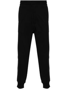 Y-3 pantalon en jersey à logo imprimé - Noir