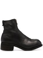 Guidi bottines zippées - Noir