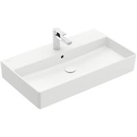 Villeroy & Boch Memento 2.0 wastafel onderzijde geslepen 80x47cm met overloop 1 kraangat ceramic+ 4A228GRW - thumbnail