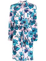 DVF Diane von Furstenberg robe mi-longue à fleurs - Rose - thumbnail