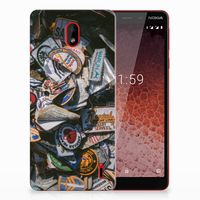 Nokia 1 Plus Siliconen Hoesje met foto Badges