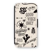 Good vibes: iPhone 7 Flip Hoesje - thumbnail