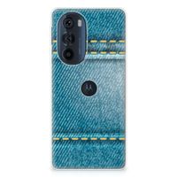 Motorola Edge 30 Pro Silicone Back Cover Jeans - thumbnail