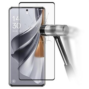 Oppo Reno10 Full Cover Glazen Screenprotector - Zwarte Rand