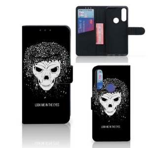 Telefoonhoesje met Naam Alcatel 1S 2020 Skull Hair