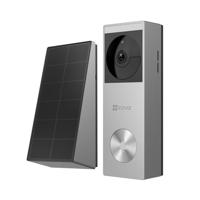 EZVIZ HP3 Pro 2K Deurbel Camera Draadloos met Paneel Zonne-Energie, Video Deurbel 5200mAh Batterijvideo, Persoonsdetectie, Nachtzicht in Kleur, Privacyzone, Ingebouwde 32GB eMMC Waterdicht