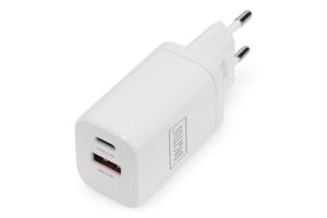 Digitus DA-10062 USB-oplader 30 W Thuis, Binnen Uitgangsstroom (max.) 3 A Aantal uitgangen: 2 x USB-C, USB-A