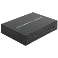 Delock KVM 4 in 1 Multiview Switch 4 x HDMI met USB 2.0