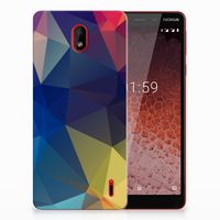 Nokia 1 Plus TPU Hoesje Polygon Dark