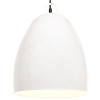 Hanglamp industrieel rond 25 W E27 42 cm wit