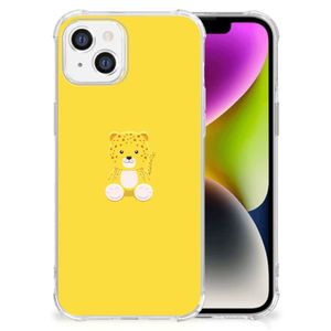 iPhone 14 Stevig Bumper Hoesje Baby Leopard