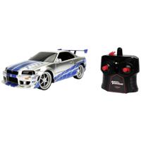 JADA TOYS 253206007 Fast&Furious RC Nissan Skyline GTR 1:16 RC modelauto voor beginners Elektro Straatmodel