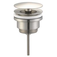 Royal Plaza Merlot wastafelplug 1 1/4 42mm niet afsluitbaar geborsteld nikkel 58345