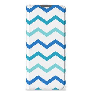 OnePlus Nord CE 2 5G Hoesje met Magneet Zigzag Blauw