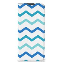 OnePlus Nord CE 2 5G Hoesje met Magneet Zigzag Blauw