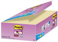 Post-it Super Sticky notes, 90 vel, ft 47,6 x 47,6 mm, geel, pak van 21 + 3 GRATIS - thumbnail