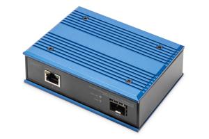 Digitus DN-652104-1 netwerk media converter 1000 Mbit/s Zwart, Blauw