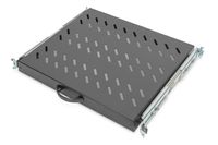 Digitus DN-19 TRAY-2-600-SW 19 inch Apparaatbodem voor patchkast 1 HE Uittrekbaar Geschikt voor kastdiepte: 600 mm Zwart