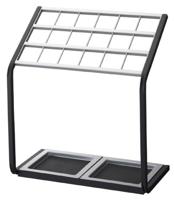 YAMAZAKI Paraplubak rooster, zwart-zilver