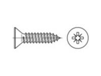 TOOLCRAFT 147777 Verzonken plaatschroeven 6.3 mm 60 mm Kruiskop Pozidriv Staal Galvanisch verzinkt 250 stuk(s)