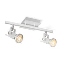 Light depot - LED opbouwspot Cali 2 lichts - 32 cm - aluminium - Outlet - thumbnail