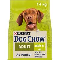 PURINA DOG CHOW | Volwassen | Droogvoer voor middelgrote honden | Kip | 1 stuk | 14 kg | tas