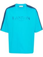 Lanvin t-shirt à logo brodé - Bleu - thumbnail