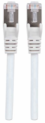 Intellinet 741415 RJ45 Netwerkkabel, patchkabel CAT 6a (losse kabel CAT 7) S/FTP 10.00 m Wit Halogeenvrij 1 stuk(s)