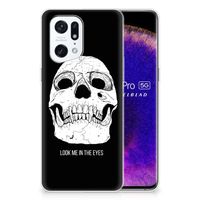 Silicone Back Case OPPO Find X5 Pro Skull Eyes - thumbnail