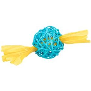 Trixie Set rotan ballen met papieren lint assorti