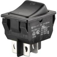 TRU COMPONENTS 1587547 Wipschakelaar TC-R13-117A-01 250 V/AC 10 A 1x uit/aan Continu 1 stuk(s)