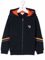 Paul Smith Junior hoodie zippé à logo - Bleu - thumbnail