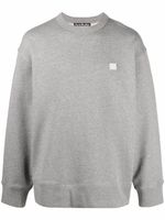 Acne Studios sweat oversize à patch Face - Gris - thumbnail