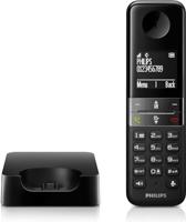 Philips D4701B Draadloze telefoon met 16 uur gesprekstijd, 4,6 cm display en hands-free bellen