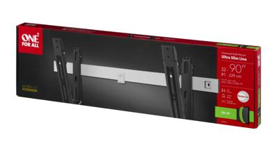 One For All WM 6621 flat panel muur steun 2,13 m (84 ) Zwart, Grijs One For All WM 6621 flat panel muur steun 2,13 m (84 ) Zwart, Grijs