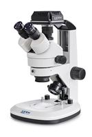 Kern OZL 468C825 - Stereo zoom microscope, Eyepiece: HWF 10x Ø 20 mm, Objective: 0,7x - 4,5x, Illumination: 3W LED (incident); 3W LED (transmitting), incl. camera ODC 825 (5 MP, USB 2.0)