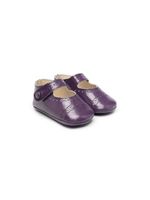 Pèpè chaussures pré-marche en cuir à découpes - Violet - thumbnail