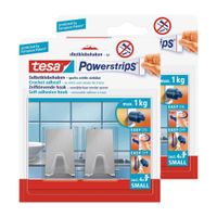 4x Tesa Powerstrips metaal haken small klusbenodigdheden - thumbnail