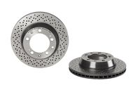 Remschijf COATED DISC LINE BREMBO, Remschijftype: Geperforeerd / Geventileerd, u.a. für Porsche