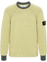 Stone Island pull à design colour block en coton - Vert - thumbnail