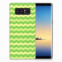 Samsung Galaxy Note 8 TPU bumper Waves Green